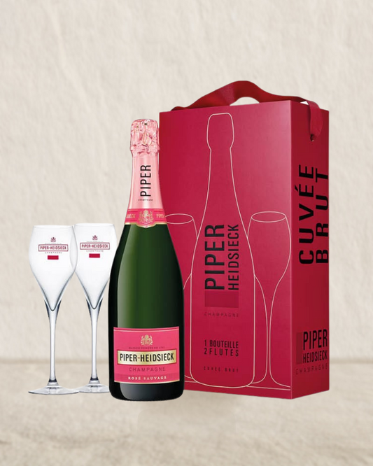 Piper Heidsieck Rose NV 2 Flute Gift Set